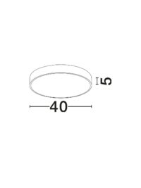Плафон LED Nova-Luce 24W топла светлина 3000K - 7