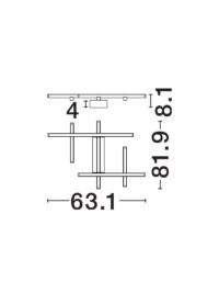 Плафон Nova-Luce LED 6.3W топла светлина 3000K - 6