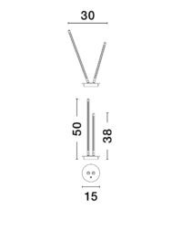 Настолна лампа Nova-Luce LED 8W 3000K - 8