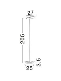 Ламперион Nova-Luce LED 30W топла светлина - 8