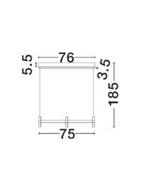 Полилей Nova-Luce LED 12W топла светлина - 7