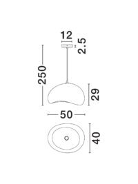 Пендел Nova-Luce E27 12W - 6