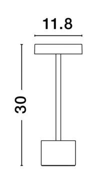 Настолна лампа Nova-Luce LED 2W топла светлина - 12