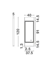 Аплик Nova-Luce LED 37W 4000K - 7