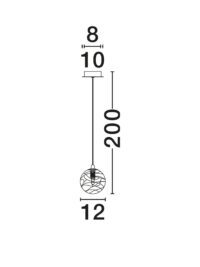 Пендел Nova-Luce G9 1x5W - 6