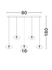Полилей Nova-Luce G9 4x5W - 5