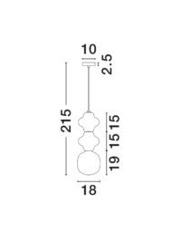 Пендел Nova-Luce E14 до 5W - 6