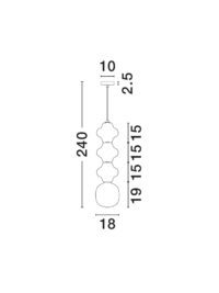 Пендел Nova-Luce E14 до 5W - 6