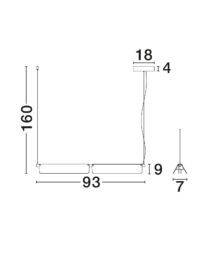Полилей Nova-Luce LED 20W 3000K - 6