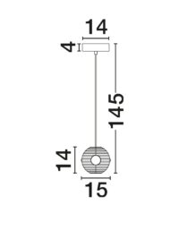 Пендел Nova-Luce LED 13W 3000K - 6
