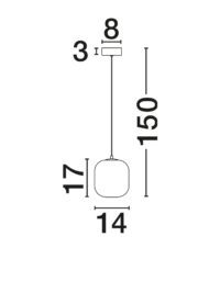 Пендел Nova-Luce LED 3W топла светлина 3000K - 6