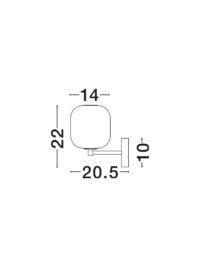 Аплик Nova-Luce LED 3W топла светлина - 6