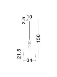 Пендел Nova-Luce E27 1x12W - 7