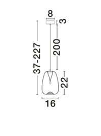Пендел Nova-Luce LED 3W топла светлина 3000K - 6