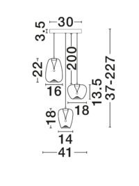 Полилей Nova-Luce LED 10W топла светлина 3000K - 6