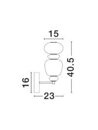 Аплик Nova-Luce LED 12W, топла светлина 3000K - 7