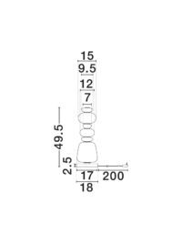 Настолна лампа Nova-Luce LED 23W 3000K - 6