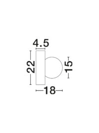 Аплик Nova-Luce G9 1x5W димиран съвременен - 8