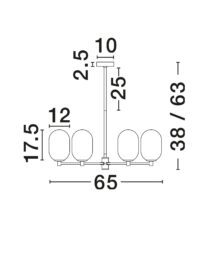 Полилей Nova-Luce 6x5W - 5