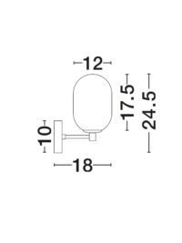 Аплик Nova-Luce G9 до 5W - 5