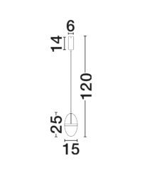 Пендел Nova-Luce LED 20W топла светлина 3000K - 7