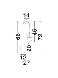 Аплик LED Nova-Luce 24W, топла светлина 3000K - 7