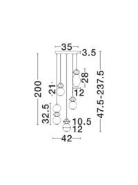 Полилей Nova-Luce LED 28W, 3000K - 6
