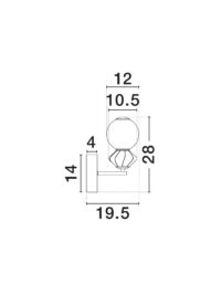 Аплик Nova-Luce LED 6W 3000K - 8
