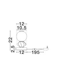 Настолна лампа Nova-Luce LED 6W 3000K - 7
