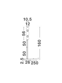 Лампa за под Nova-Luce LED 12W 3000K - 6