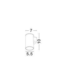 Аплик Nova-Luce LED 10W топла светлина 3000K - 3