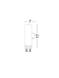 Аплик външен LED Nova-Luce 2x10W 3000K - 4