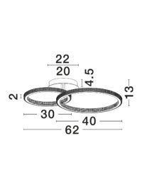 Плафон Nova-Luce LED 4.8W топла светлина 3000K - 5