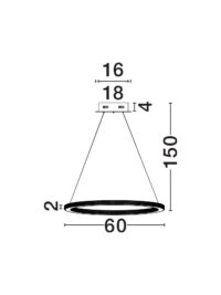 Полилей Nova-Luce LED 4.8W, топла светлина 3000K - 5