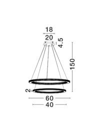 Полилей Nova-Luce LED 5.6W, топла светлина 3000K - 6