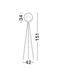 Лампион Nova-Luce LED 12W 3000K - 8