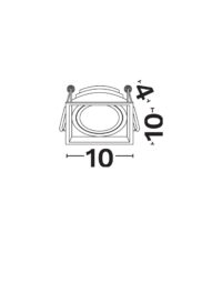 Луничка за таван Nova-Luce GU10 10W димируема - 5