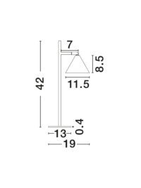 Настолна лампа Nova-Luce GU10 1x10W димируема - 7