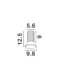 Луничка Nova-Luce GU10 10W димируема за открит монтаж - 7