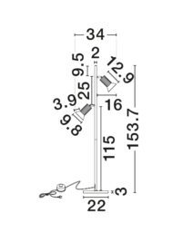 Лампион Nova-Luce 2x10W GU10 - 8