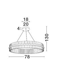 Полилей Nova-Luce LED, 5.6W, неутрална светлина 3500K - 6