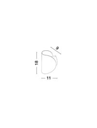 Аплик LED Nova-Luce 6W топла светлина 3000K - 7