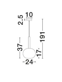 Пендел Nova-Luce G9 1x5W - 4