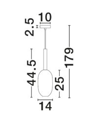 Пендел Nova-Luce G9 1x5W - 4