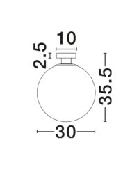 Аплик Nova-Luce, E27, 12W - 4