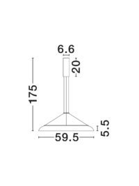 Полилей LED Nova-Luce 43W топла светлина 3000K - 6