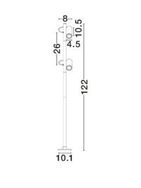 Външна лампа Nova-Luce 13W LED топла светлина - 5