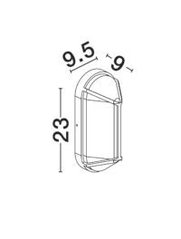 Аплик външен Nova-Luce E27 12W - 6
