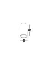Луничка Nova-Luce GU10 10W за открит монтаж - 3