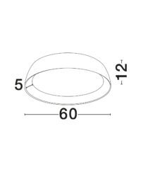 Плафон Nova-Luce LED 50W топла светлина 3000K - 6